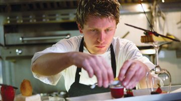 Chef preparing insect free food