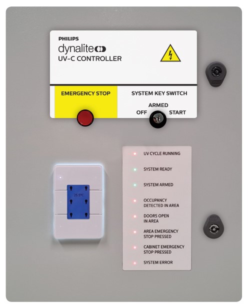 نظام التحكم في إضاءة Dynalite من Philips مزود بتقنية UV-C لتطهير الأسطح