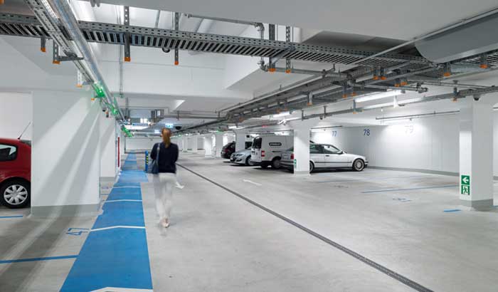 Parking garage Klosterhof with GreenParking system