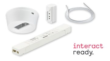 the lighted inside of a warehouse